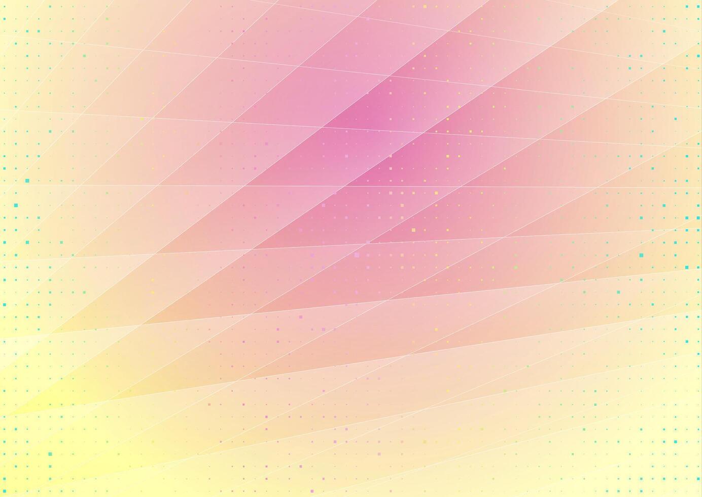 Abstract bright geometric background with stripes and particles vector