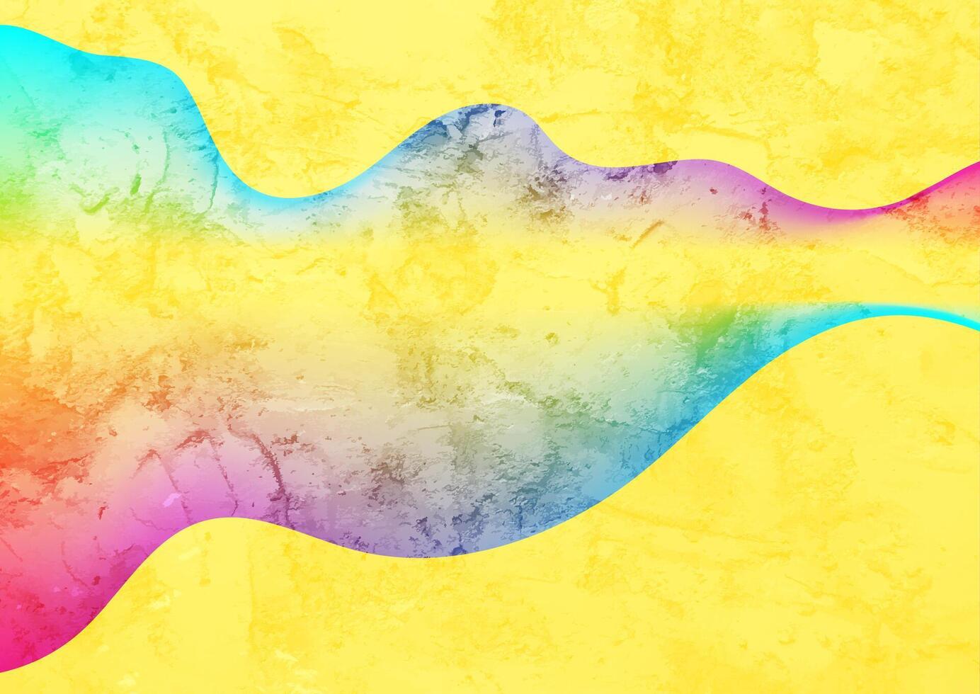 Colorful liquid smooth waves abstract grunge background vector