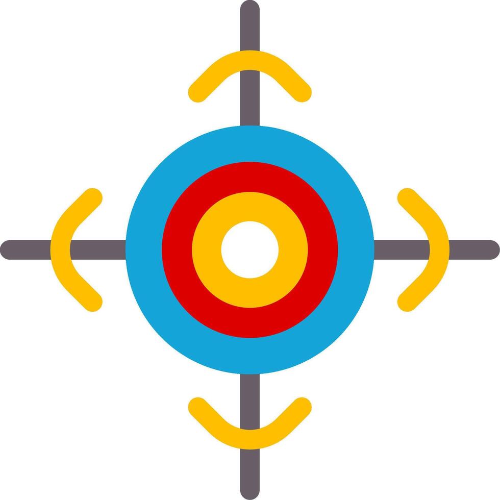 Target Flat Icon vector