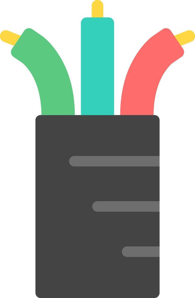 Wires Flat Icon vector