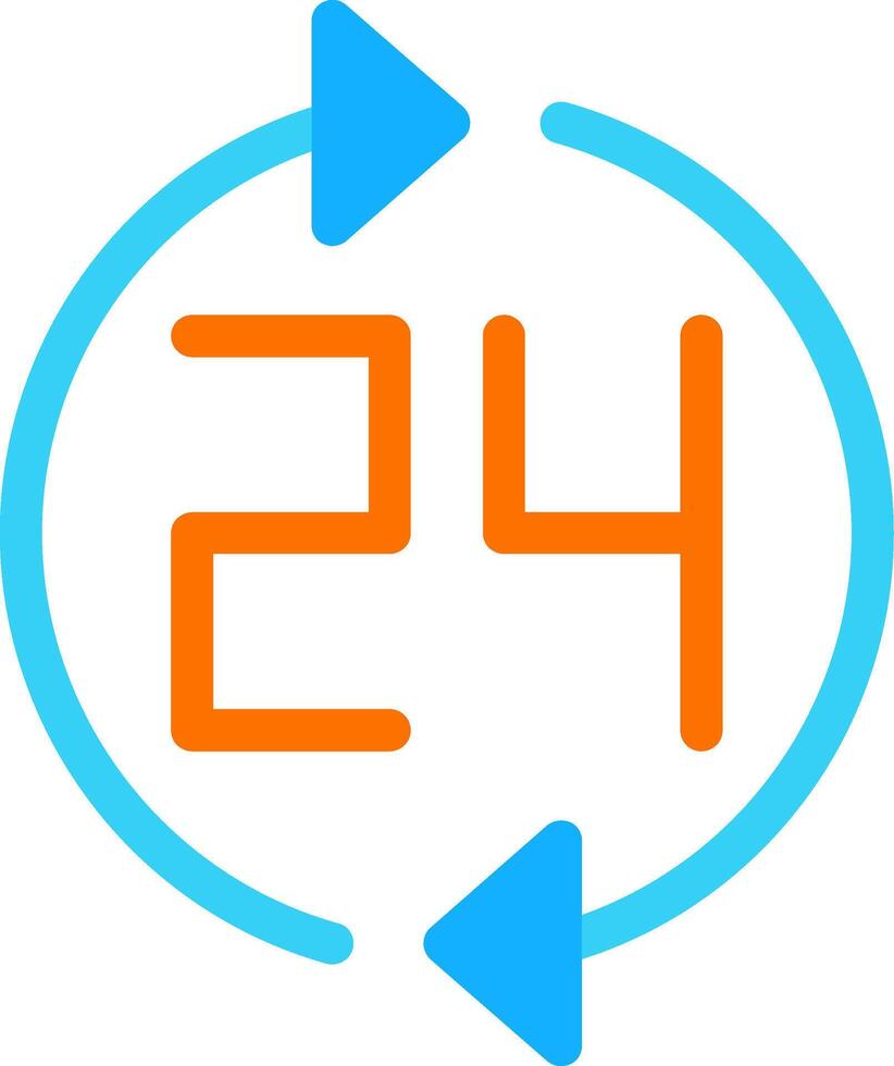 Hours Flat Icon vector