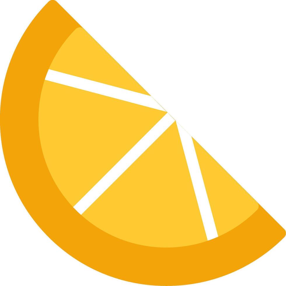 Orange Slice Flat Icon vector