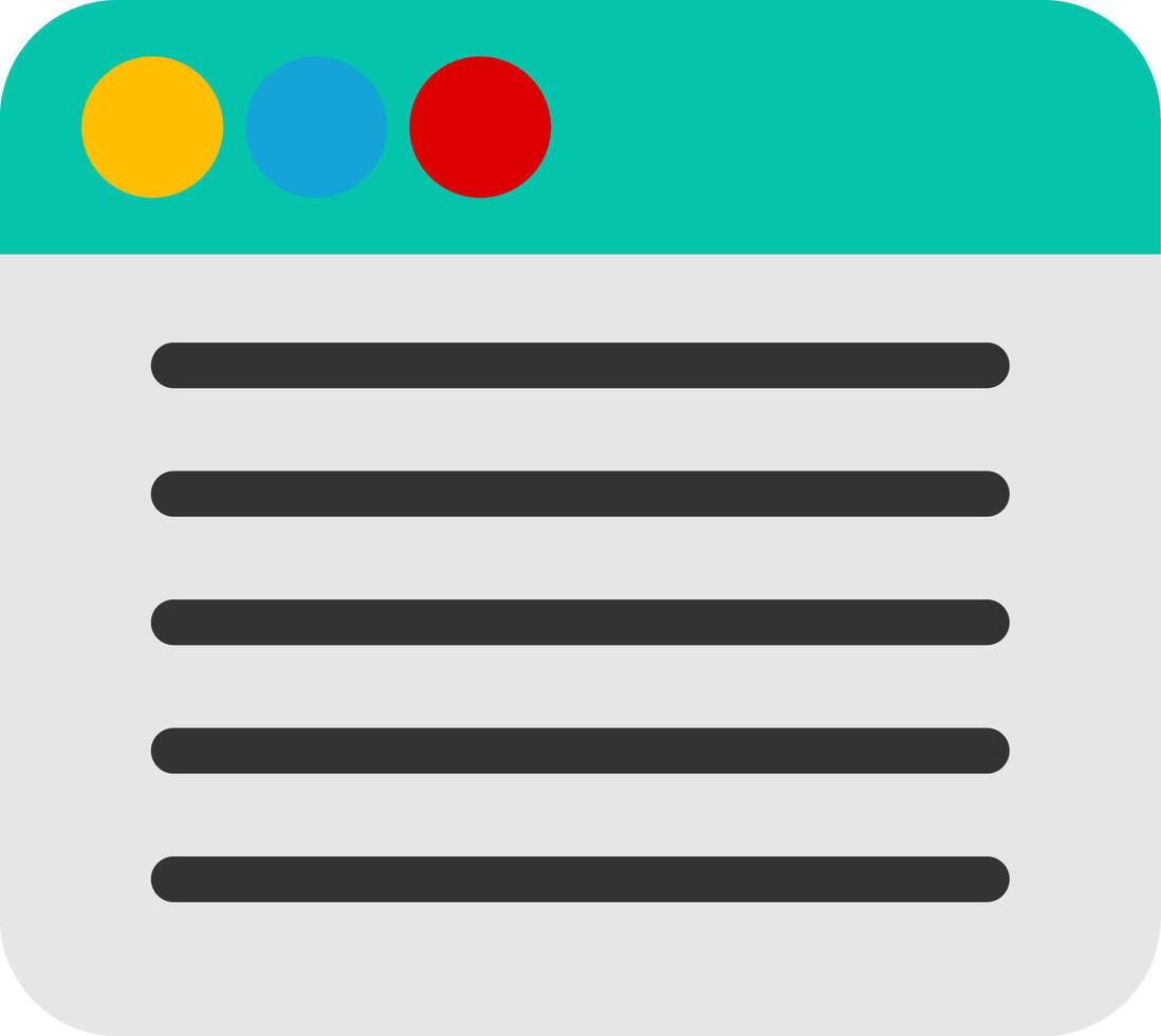 Browser Flat Icon vector