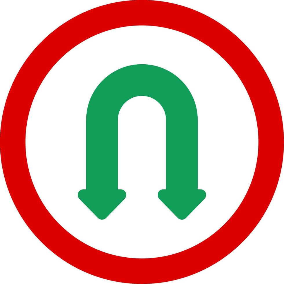 Double Curve Flat Icon vector