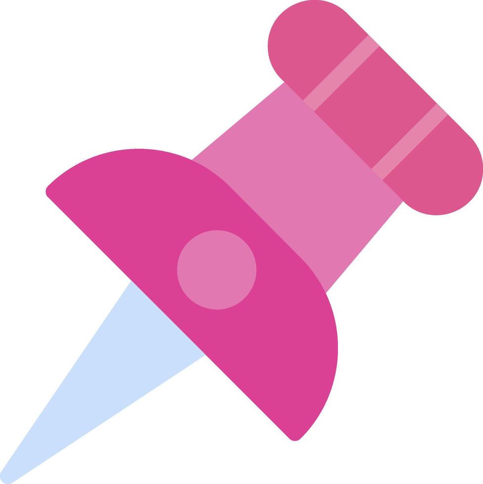 Push Pin Flat Icon vector