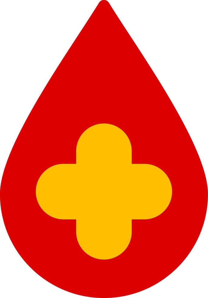 Blood Drop Flat Icon vector