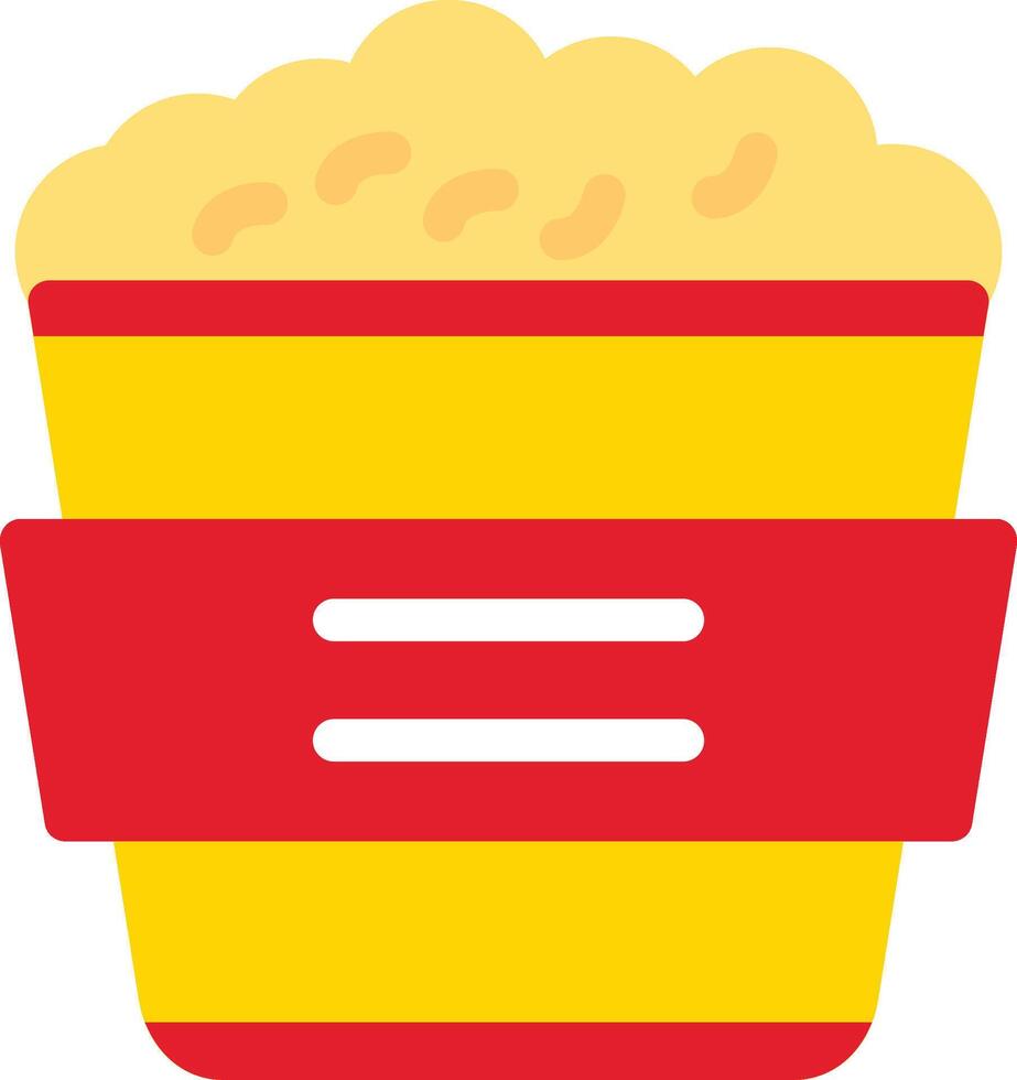 Popcorns Flat Icon vector