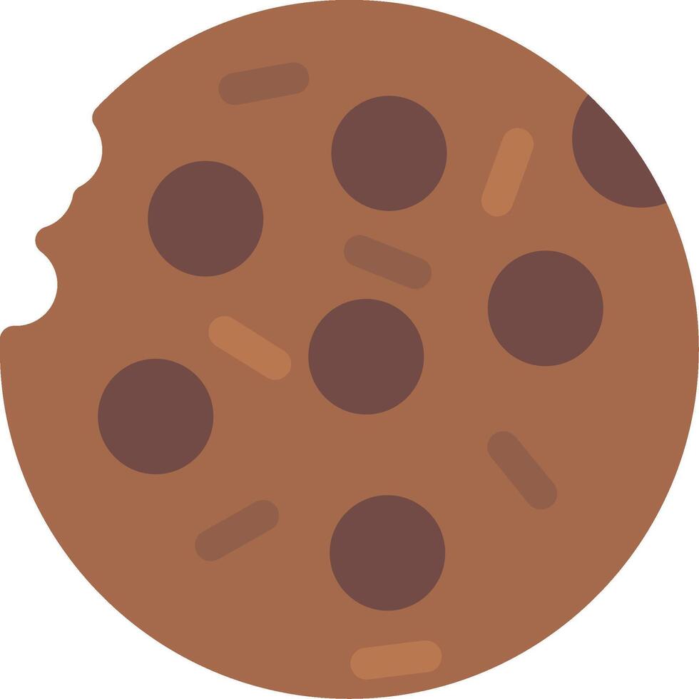 Cookie Flat Icon vector