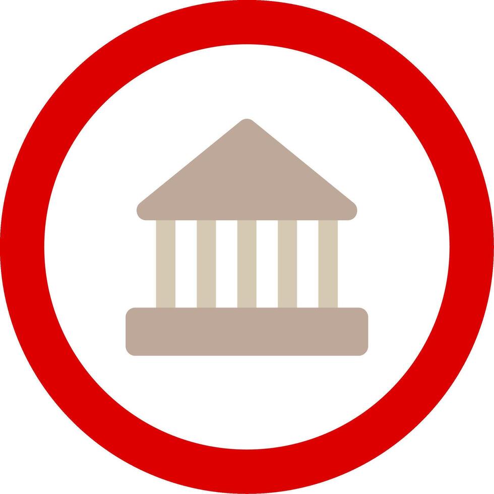 Museum Flat Icon vector