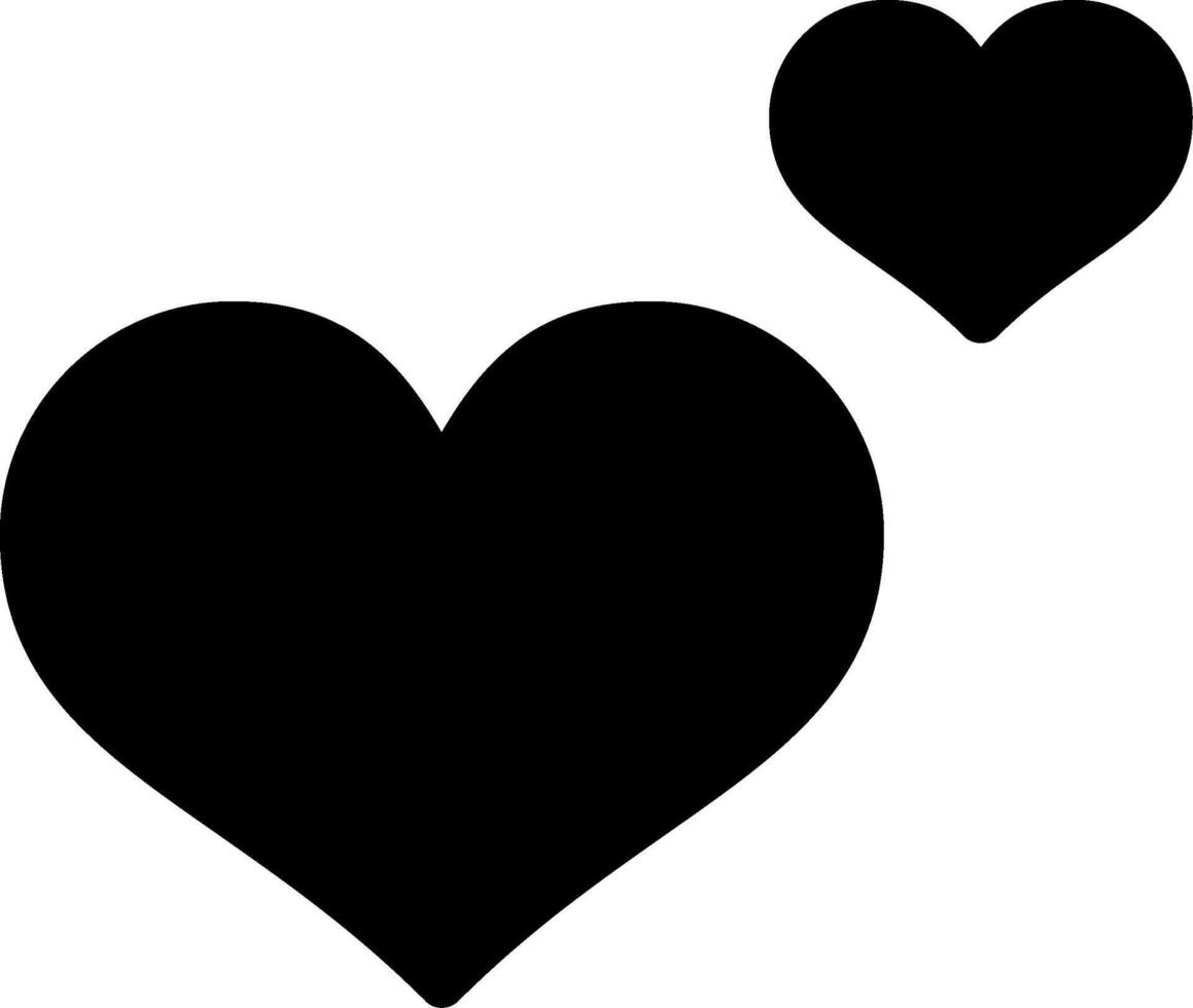 Love Glyph Icon vector