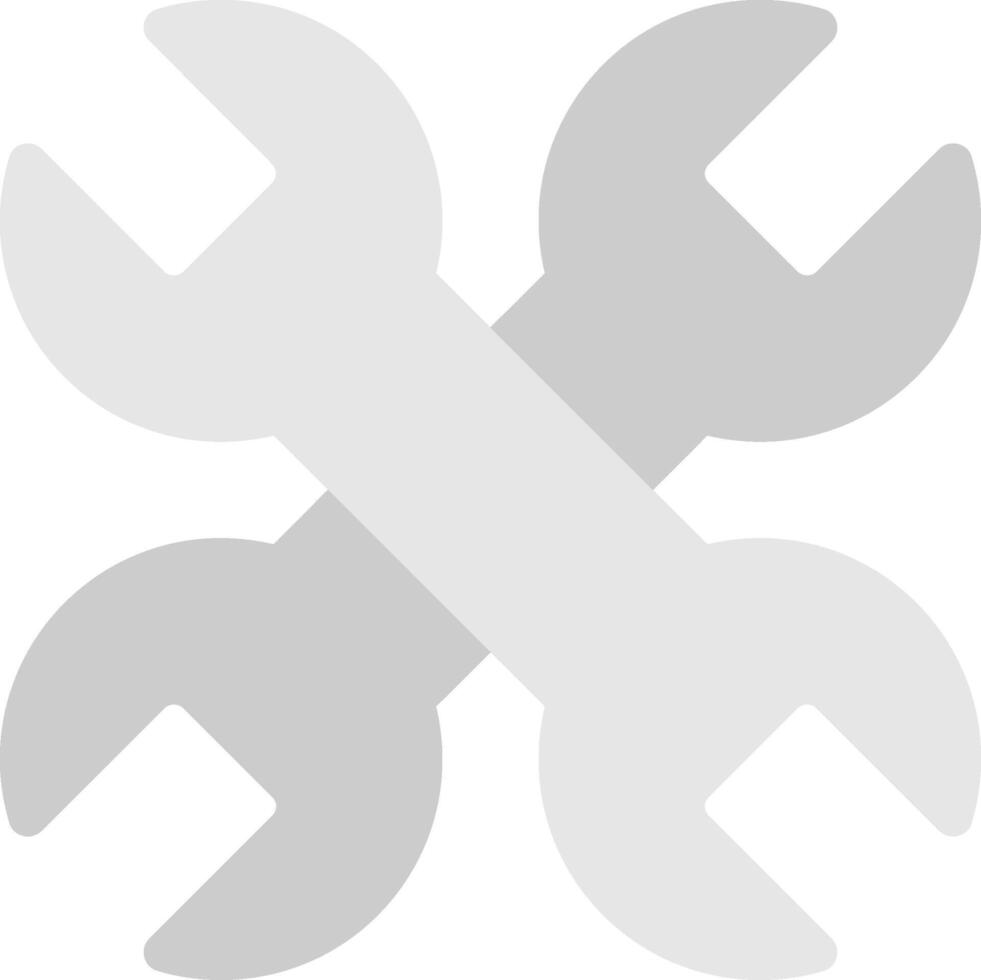 Wrench Flat Icon vector
