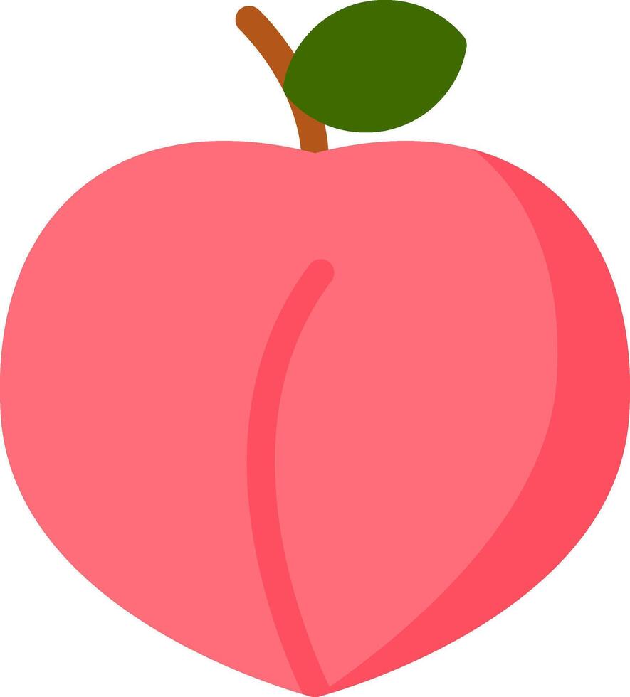 Peach Flat Icon vector
