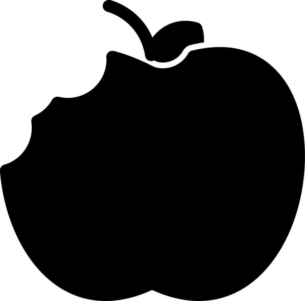 Apple Glyph Icon vector