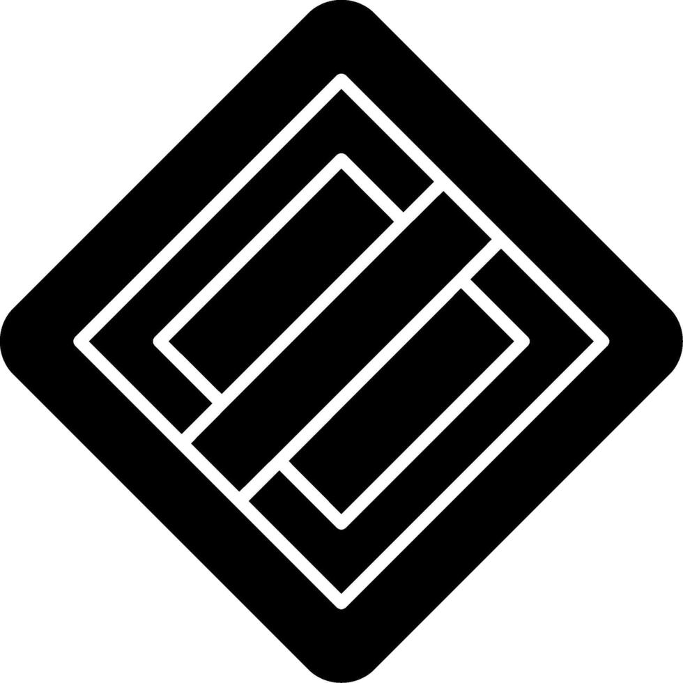 End Of The Priority Glyph Icon vector