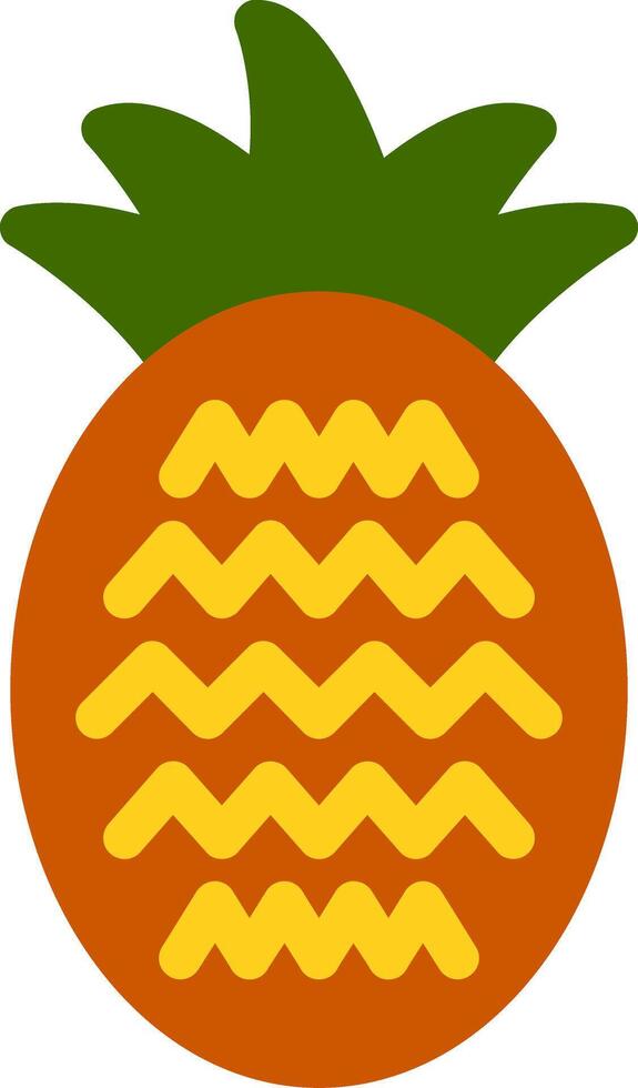 Pineapple Flat Icon vector