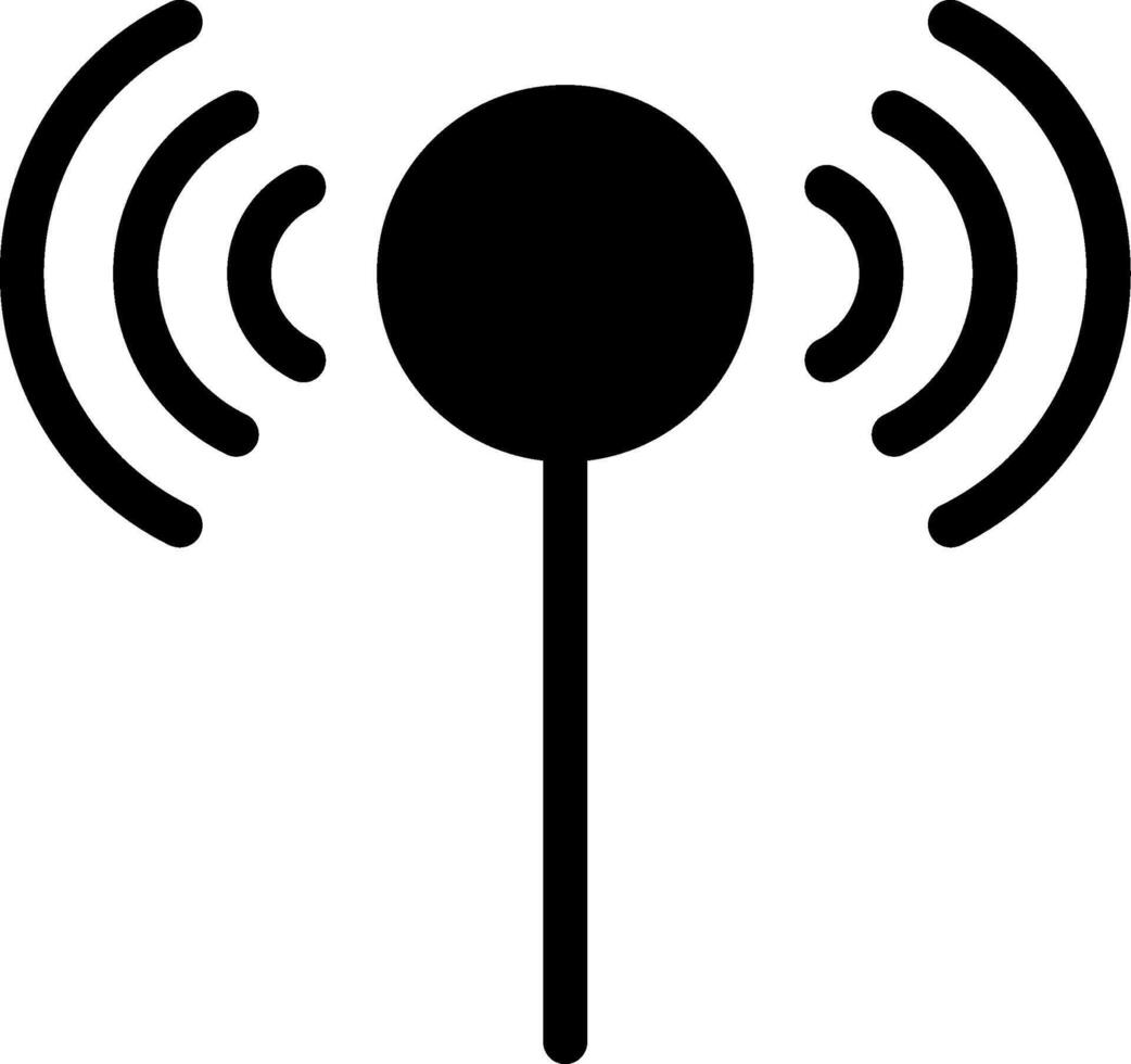 3Signal Glyph Icon vector