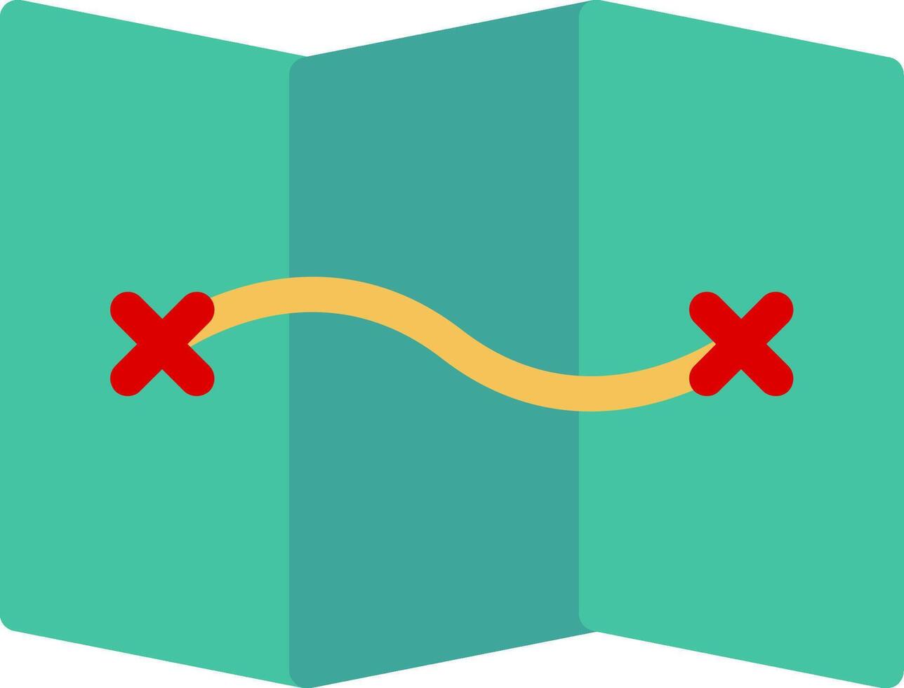 Map Flat Icon vector
