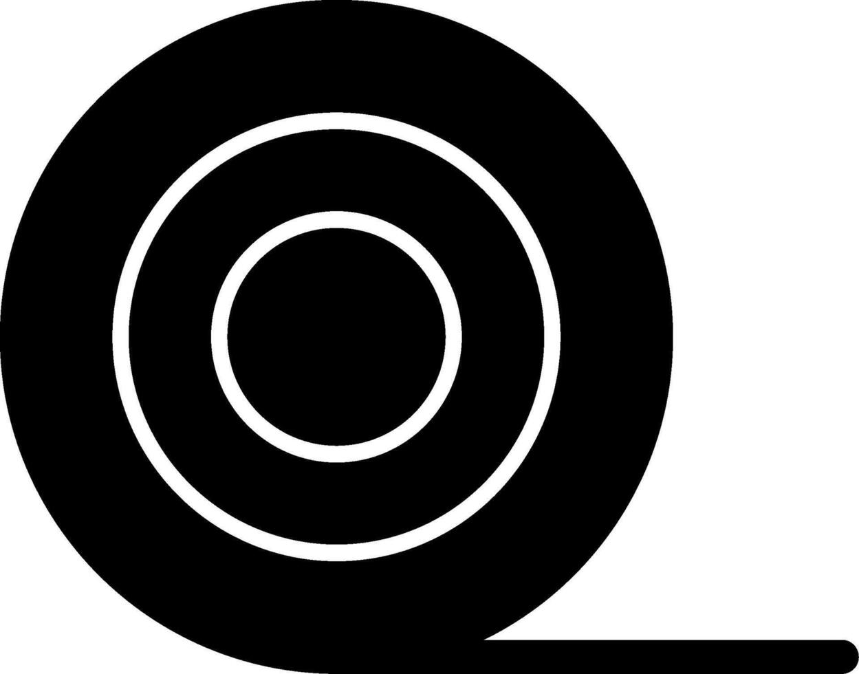 Insulating Tape Glyph Icon vector