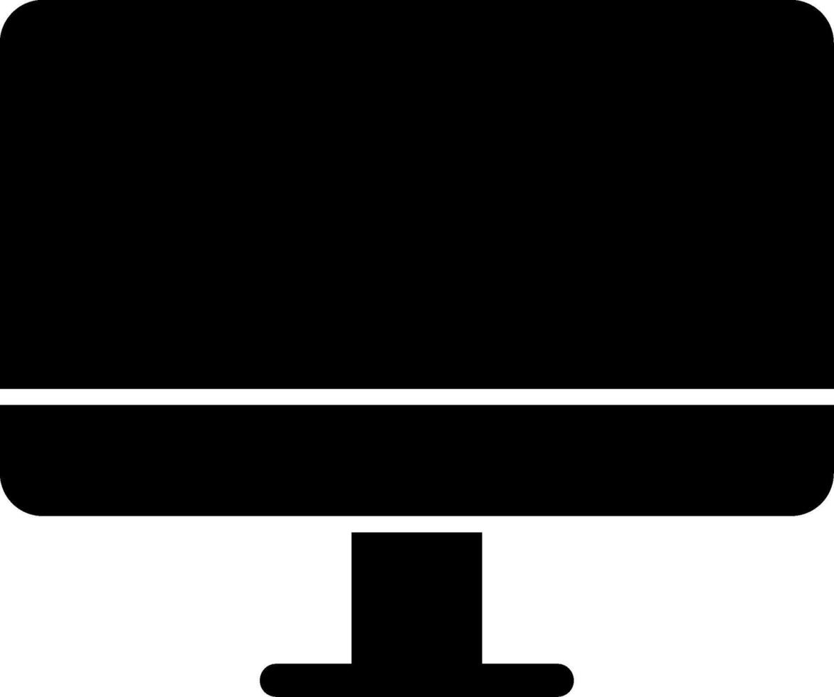Computer Glyph Icon vector