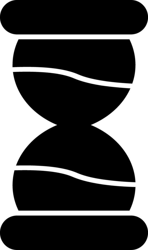 Hourglass Glyph Icon vector