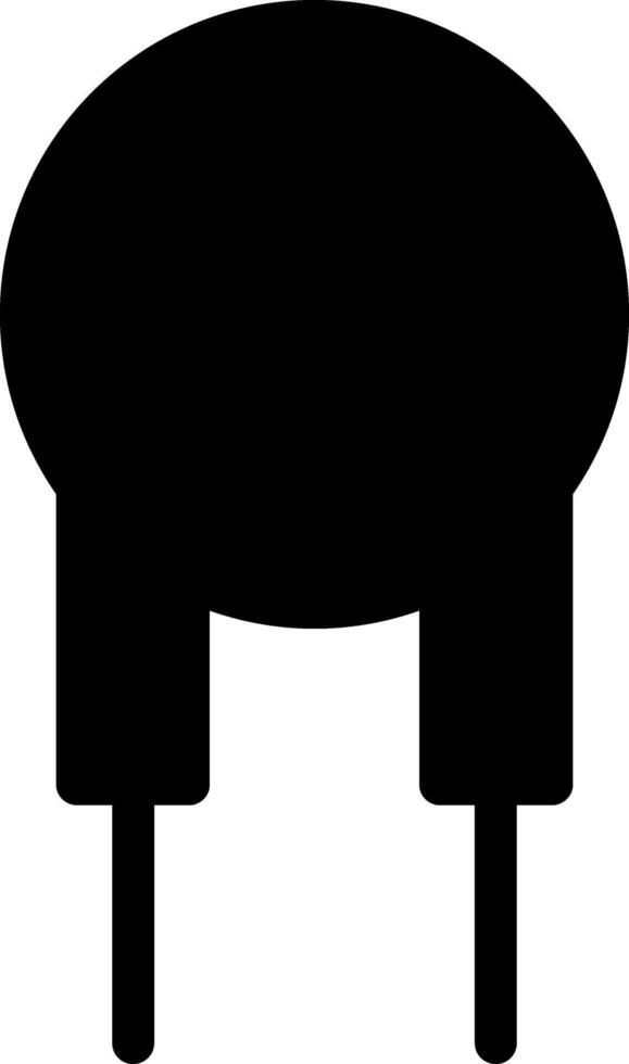 Capacitor Glyph Icon vector