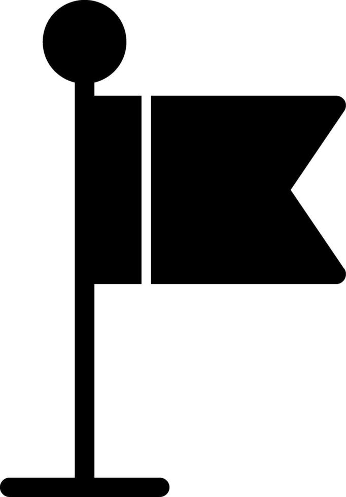 Flag Glyph Icon vector