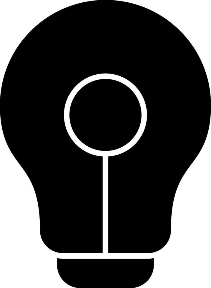 Lightbulb Glyph Icon vector