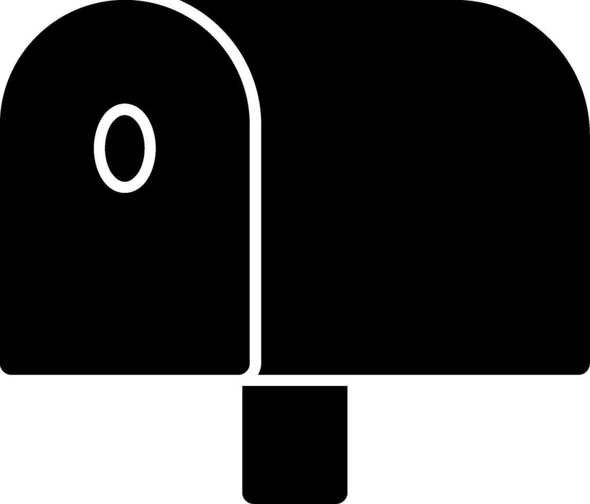 Mailbox Glyph Icon vector