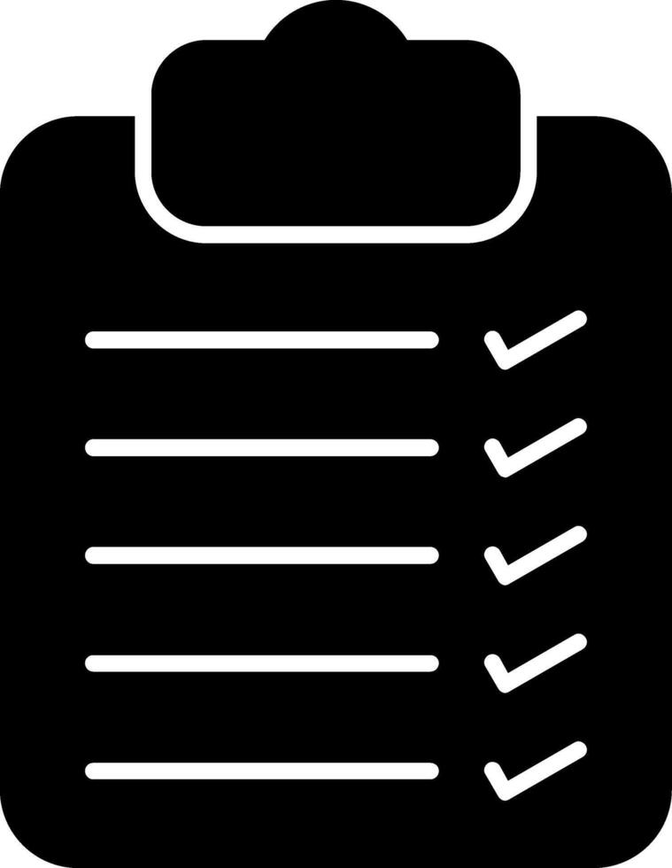 List Glyph Icon vector