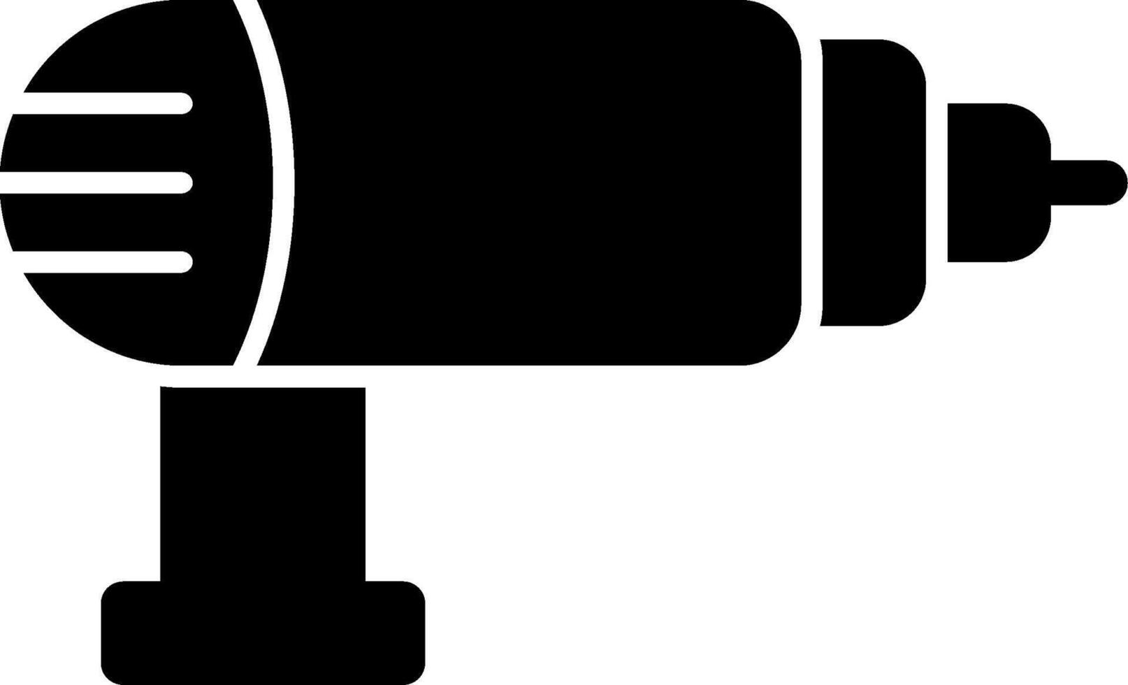 Hand Drill Glyph Icon vector