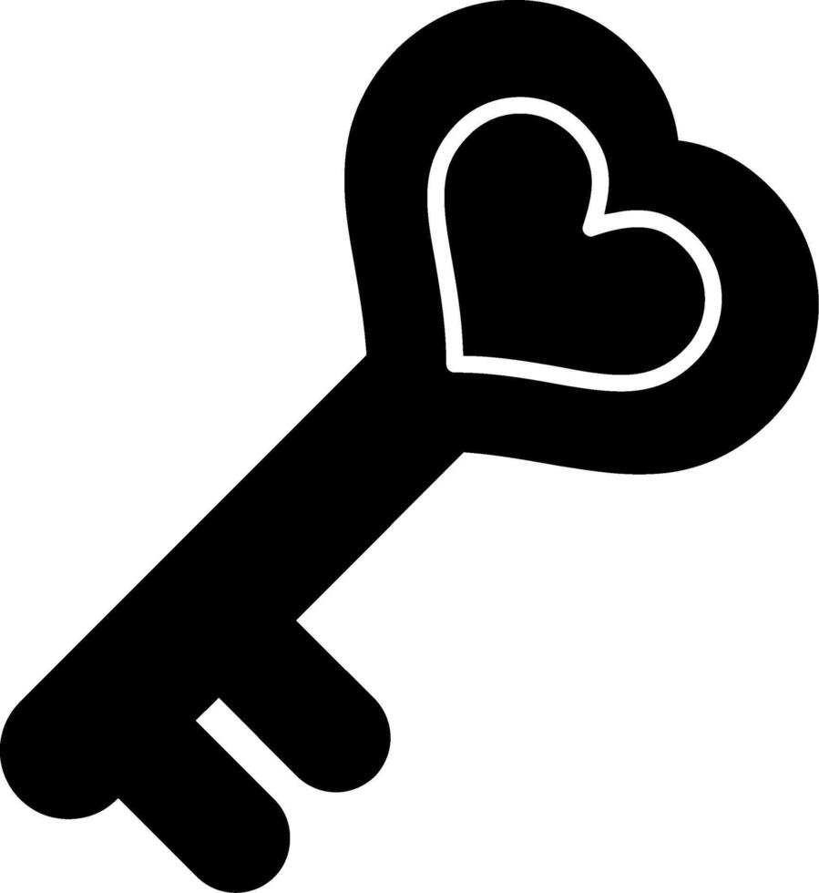 Key Glyph Icon vector