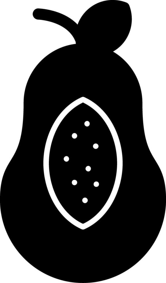 Papaya Glyph Icon vector