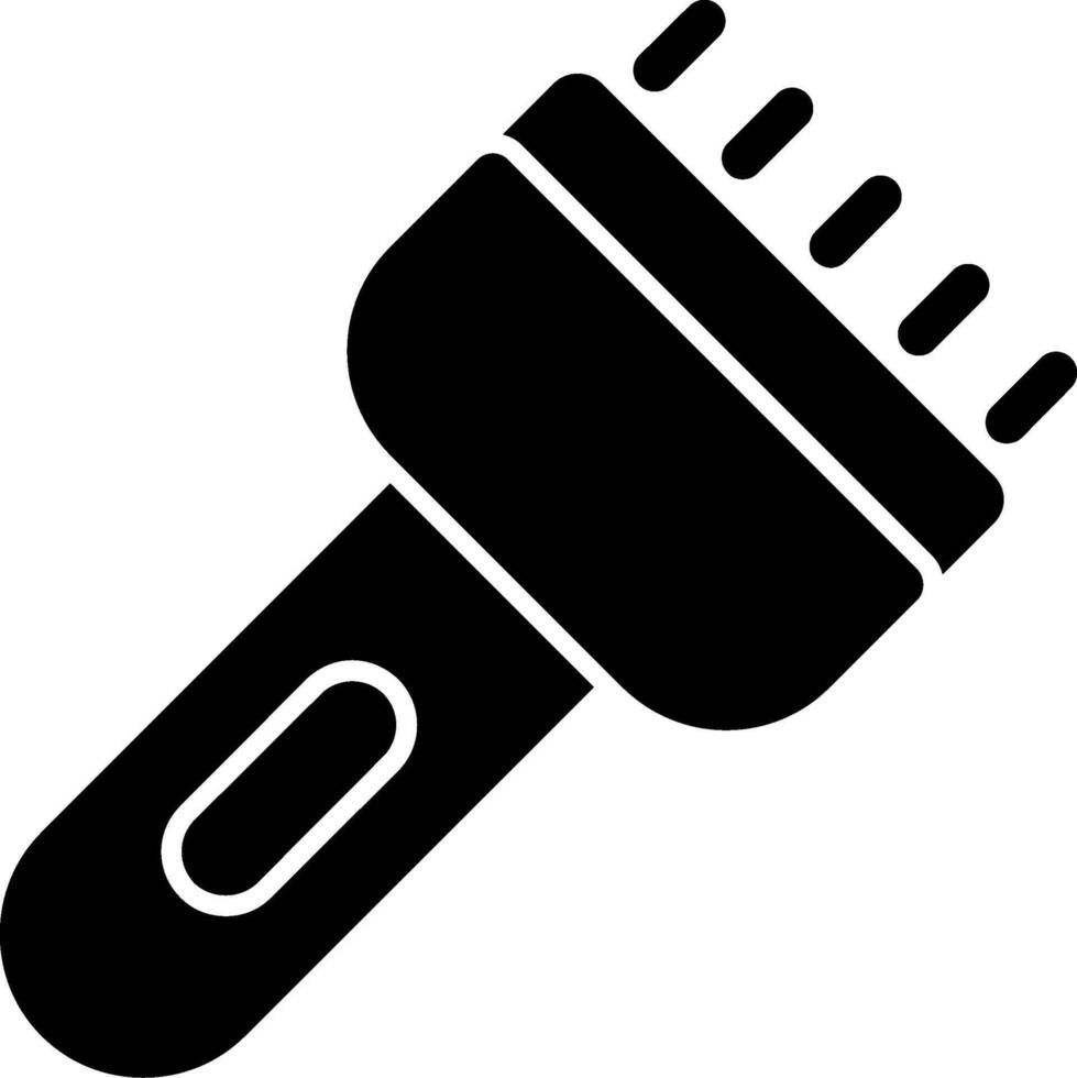 Flash Light Glyph Icon vector