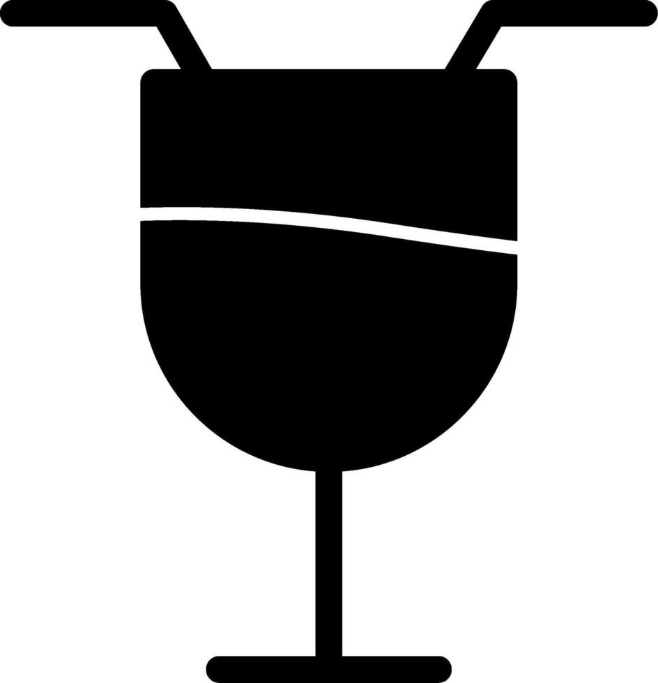 Milkshake Glyph Icon vector