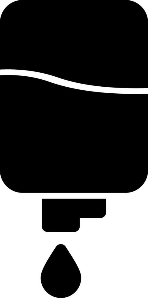 Blood Bag Glyph Icon vector