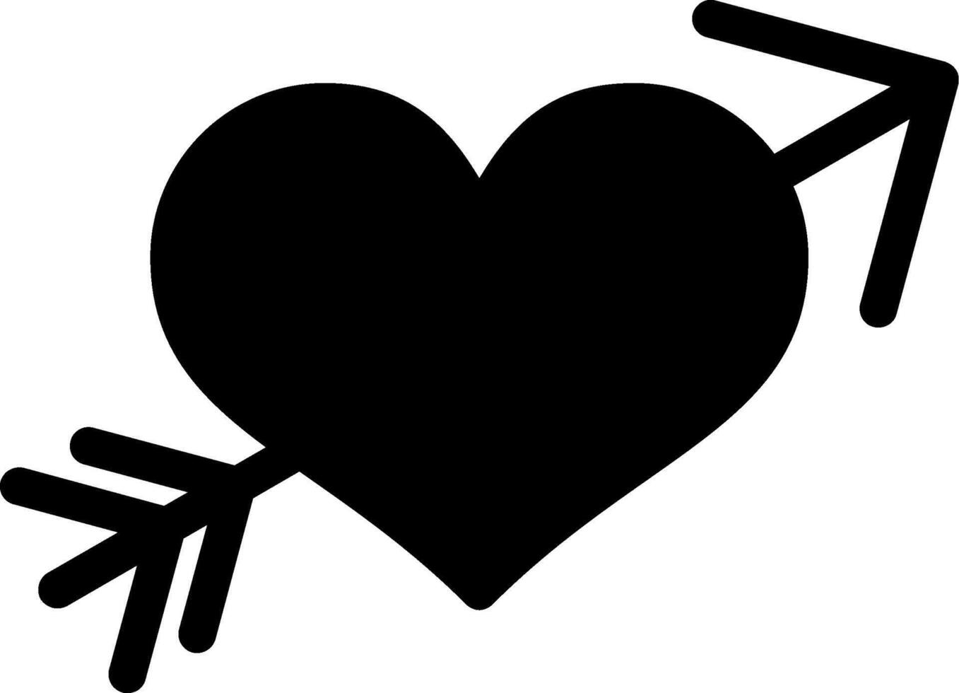 Arrow Glyph Icon vector