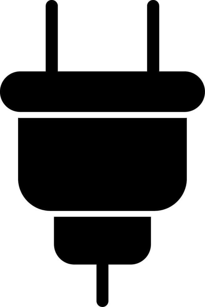Plug Glyph Icon vector