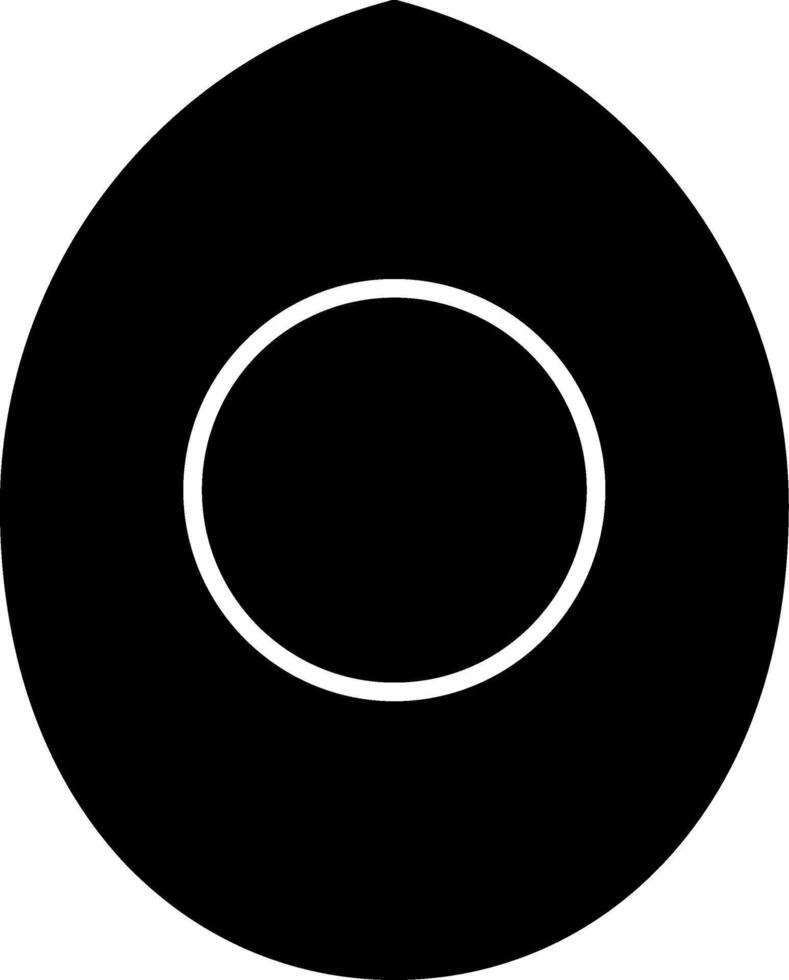 Boild Egg Glyph Icon vector