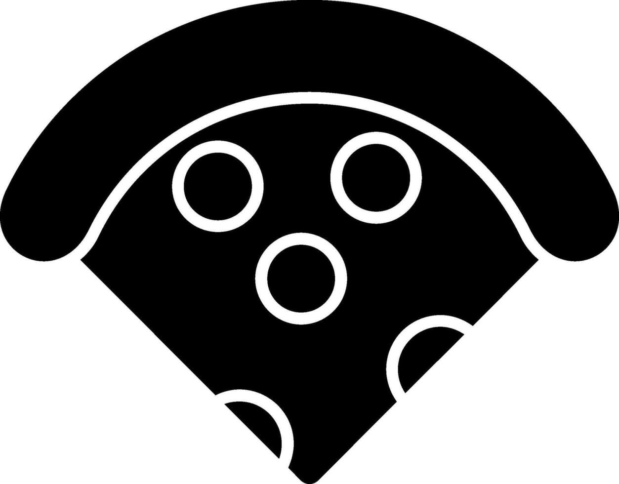 Pizza Glyph Icon vector