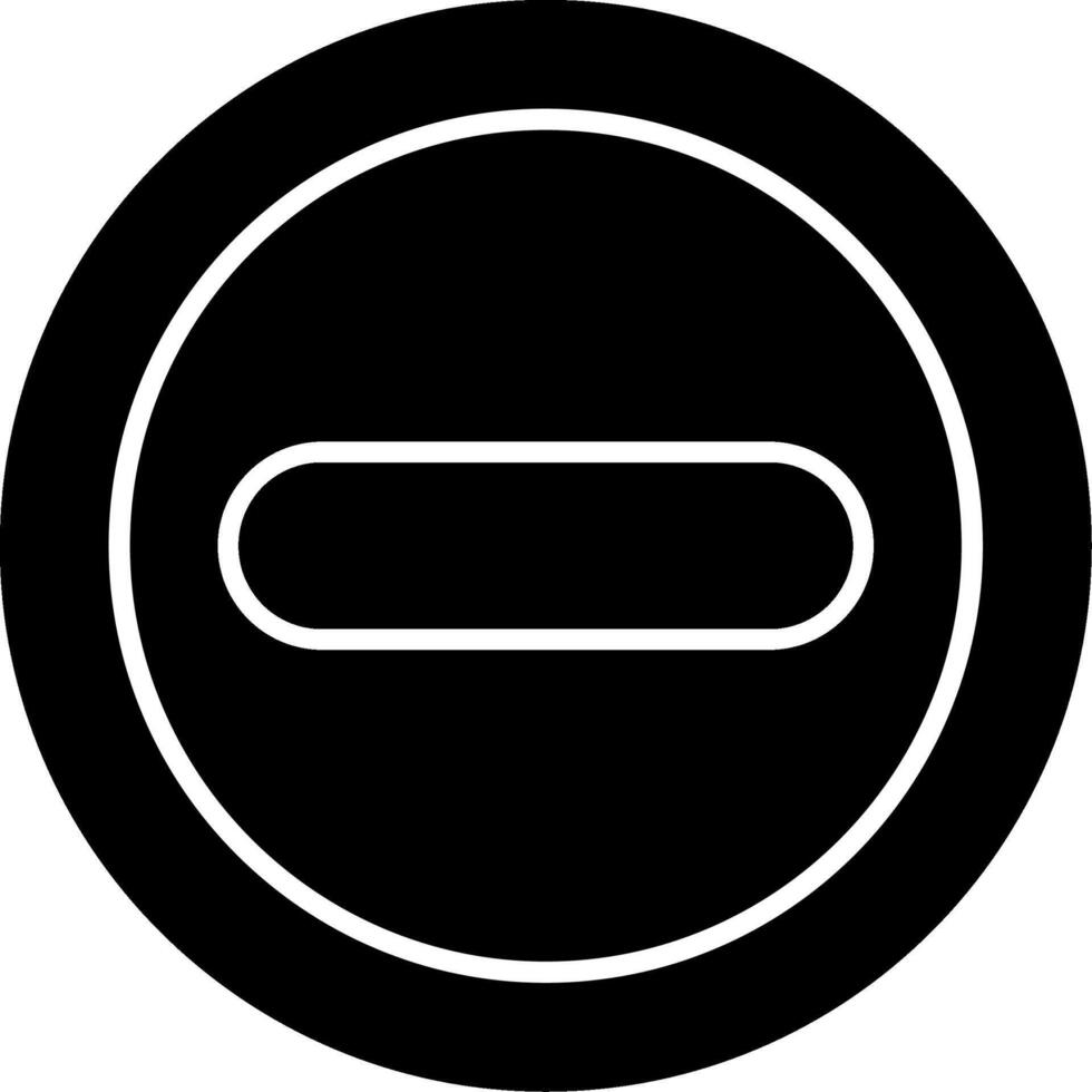 Do Not Enter Glyph Icon vector