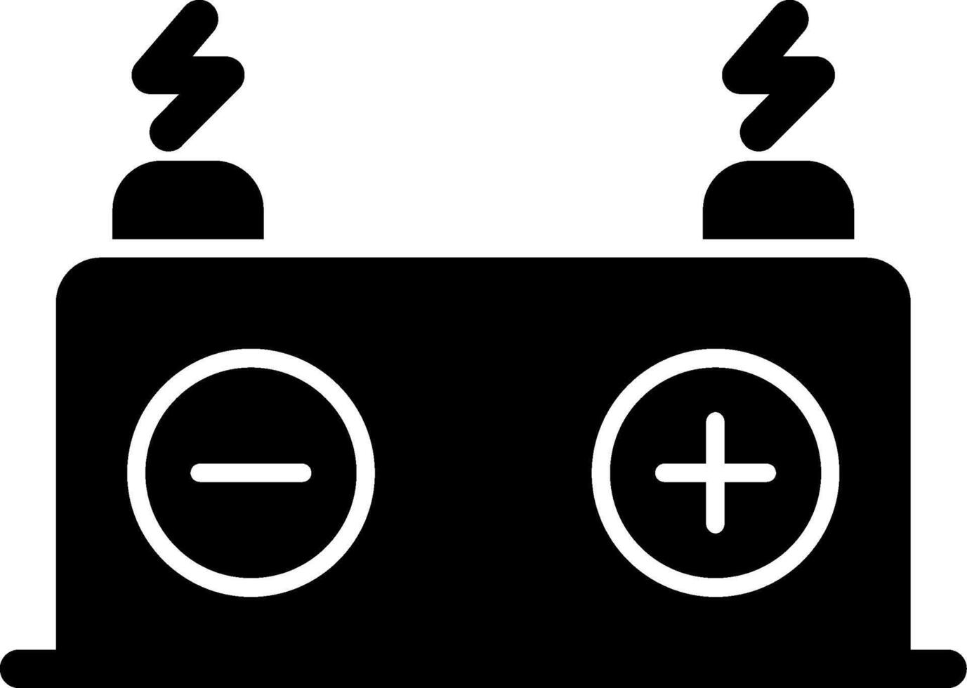Accumulator Glyph Icon vector