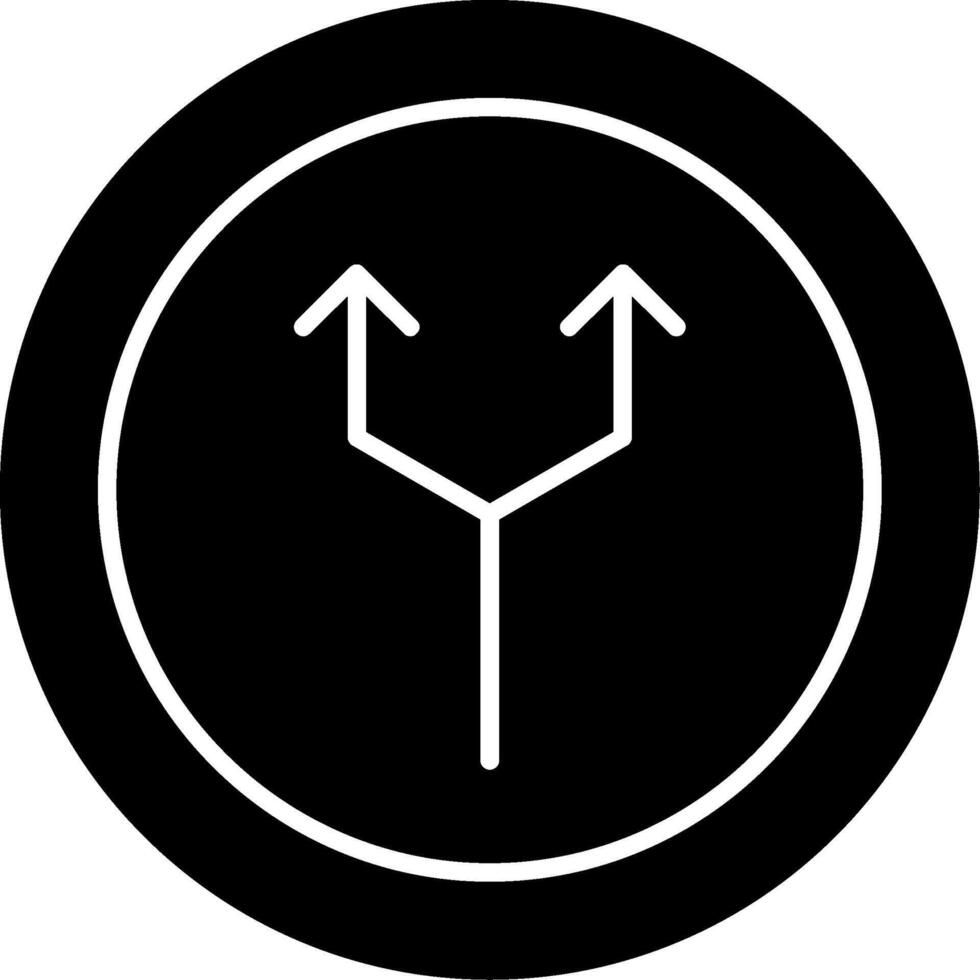 Junction Glyph Icon vector