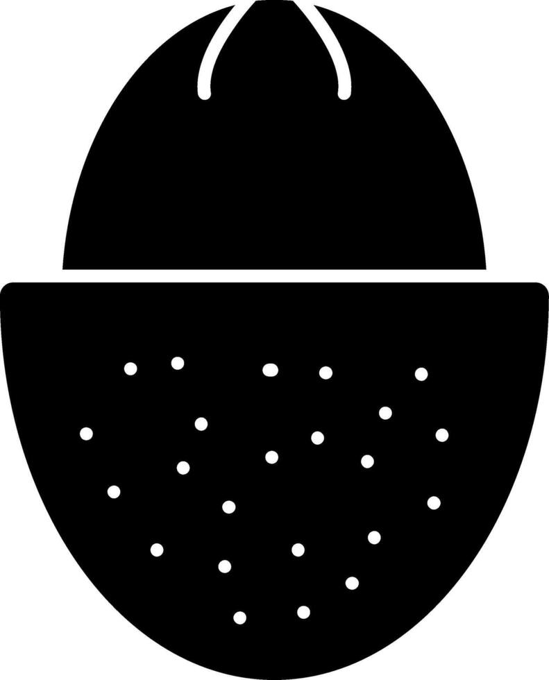 Lychee Glyph Icon vector