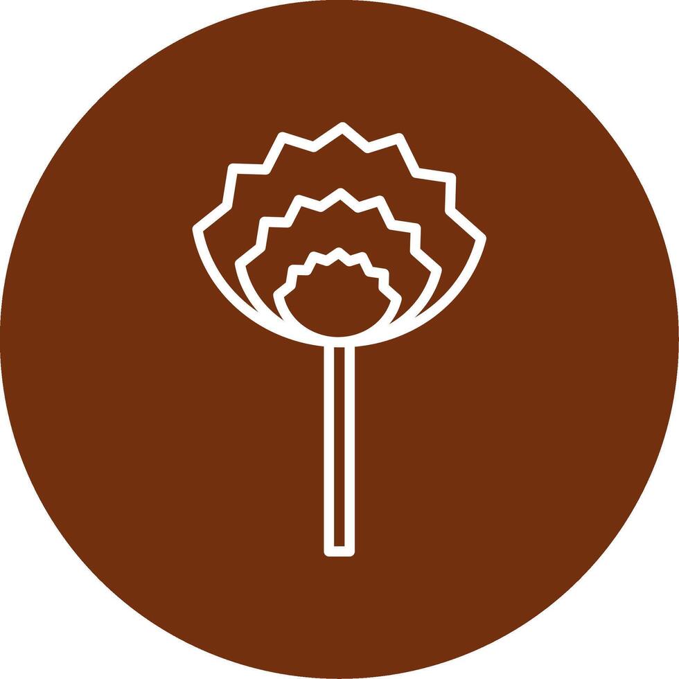 Chive Blossoms Colorful Icon vector