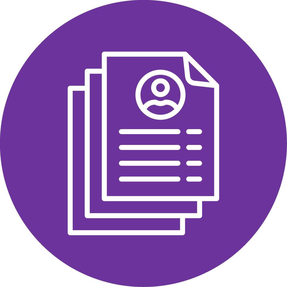 Resume Colorful Icon vector