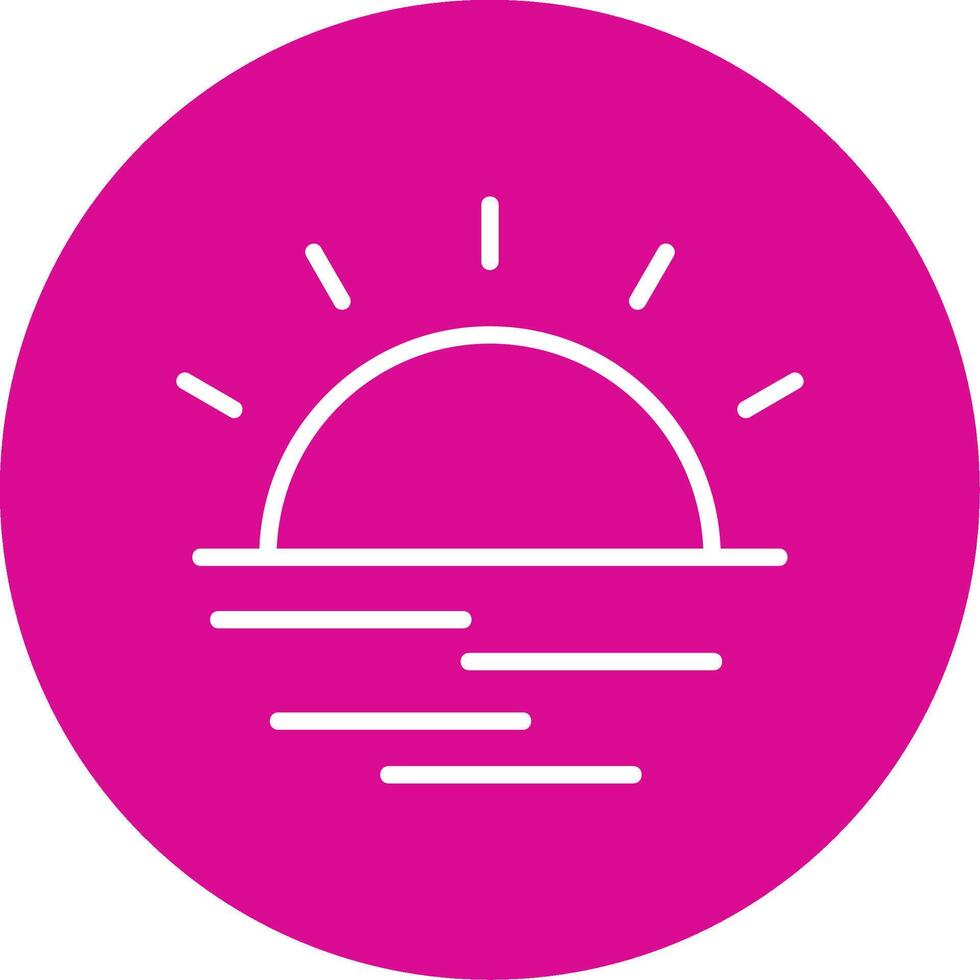 Sunrise Colorful Icon vector
