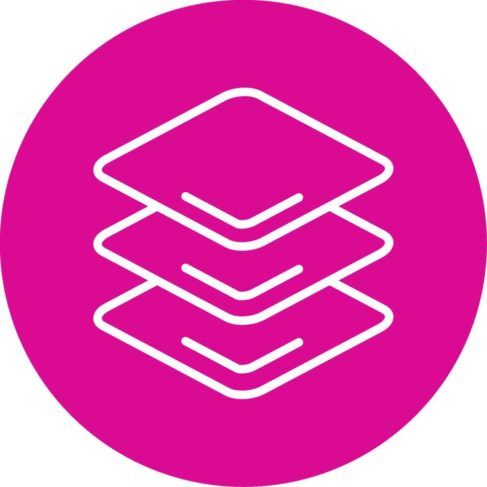 Layers Colorful Icon vector