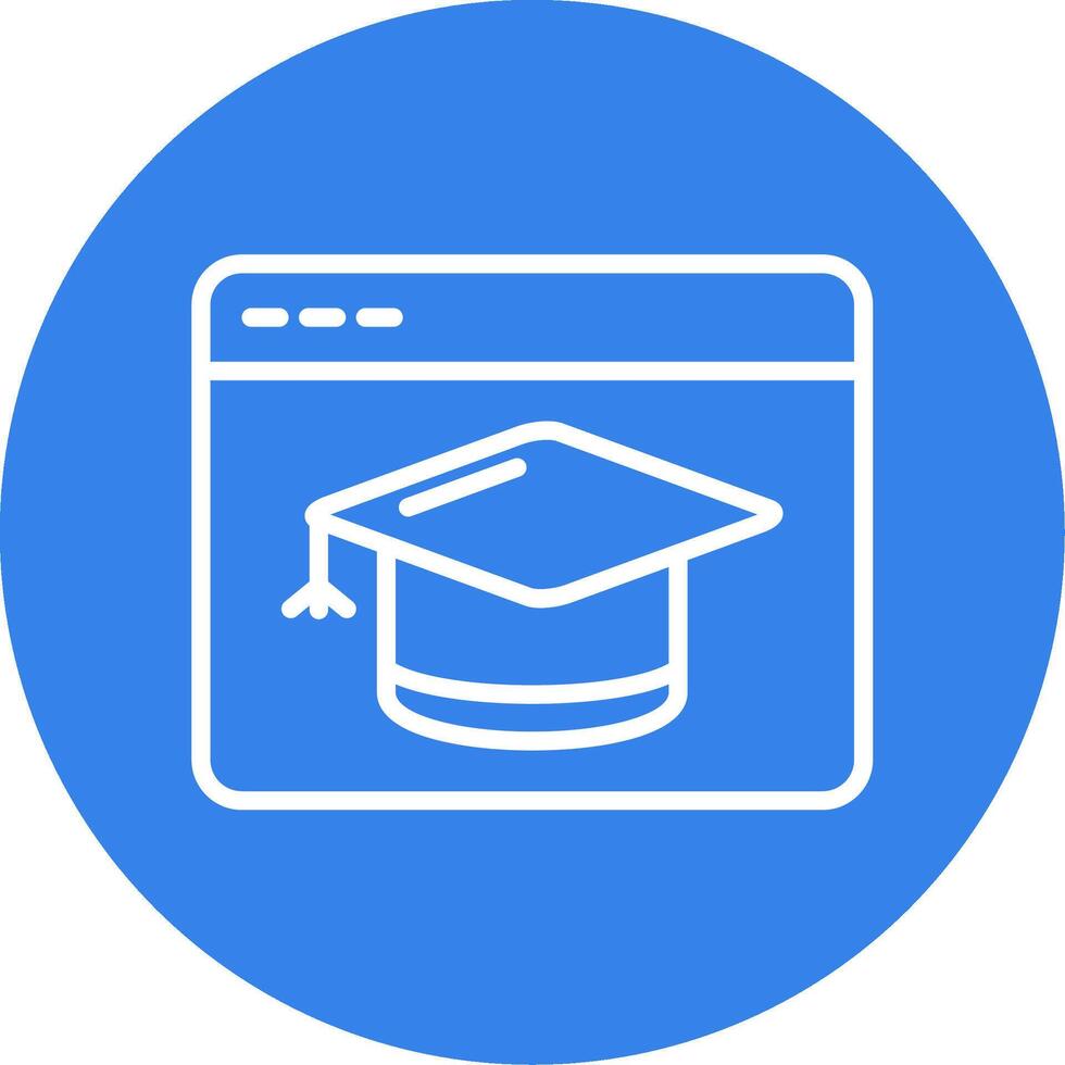 E - Learning Colorful Icon vector