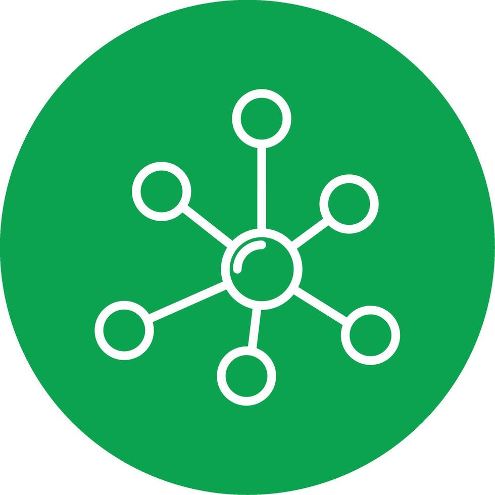 Network Colorful Icon vector