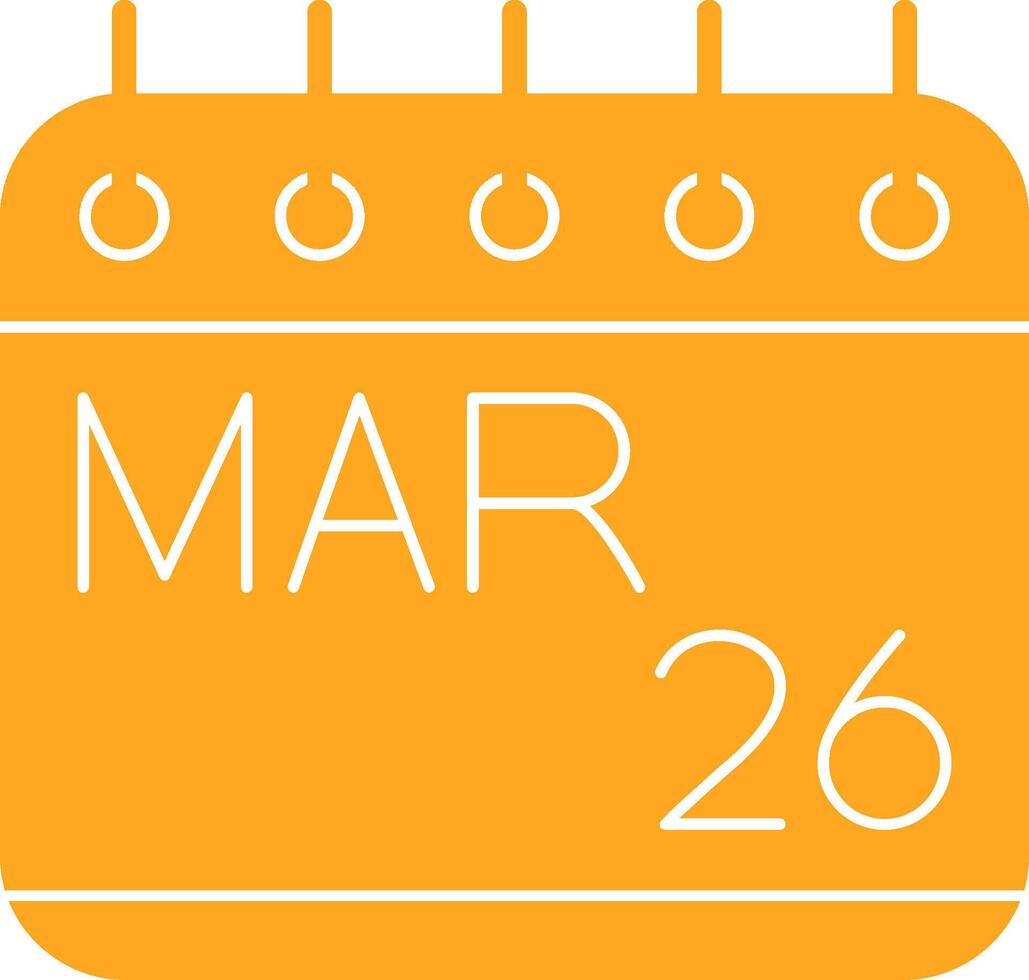 March Colorful Icon vector